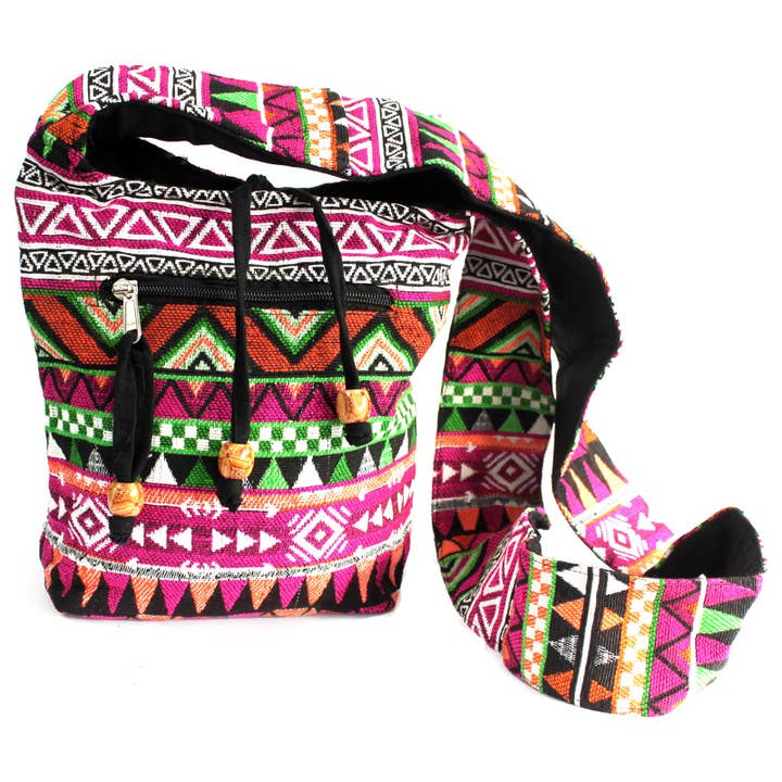 Ancient Wisdom – wholesale Crossbody bag – Women's – Jacquard Bag - Pink Sling Bag