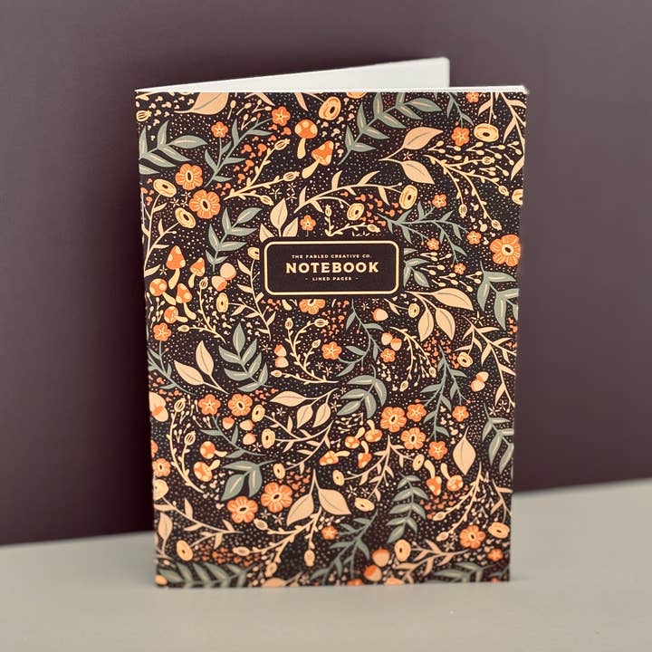 Lined Notebook - Wicked Wildflowers for wholesale by The Fabled Creative Co.