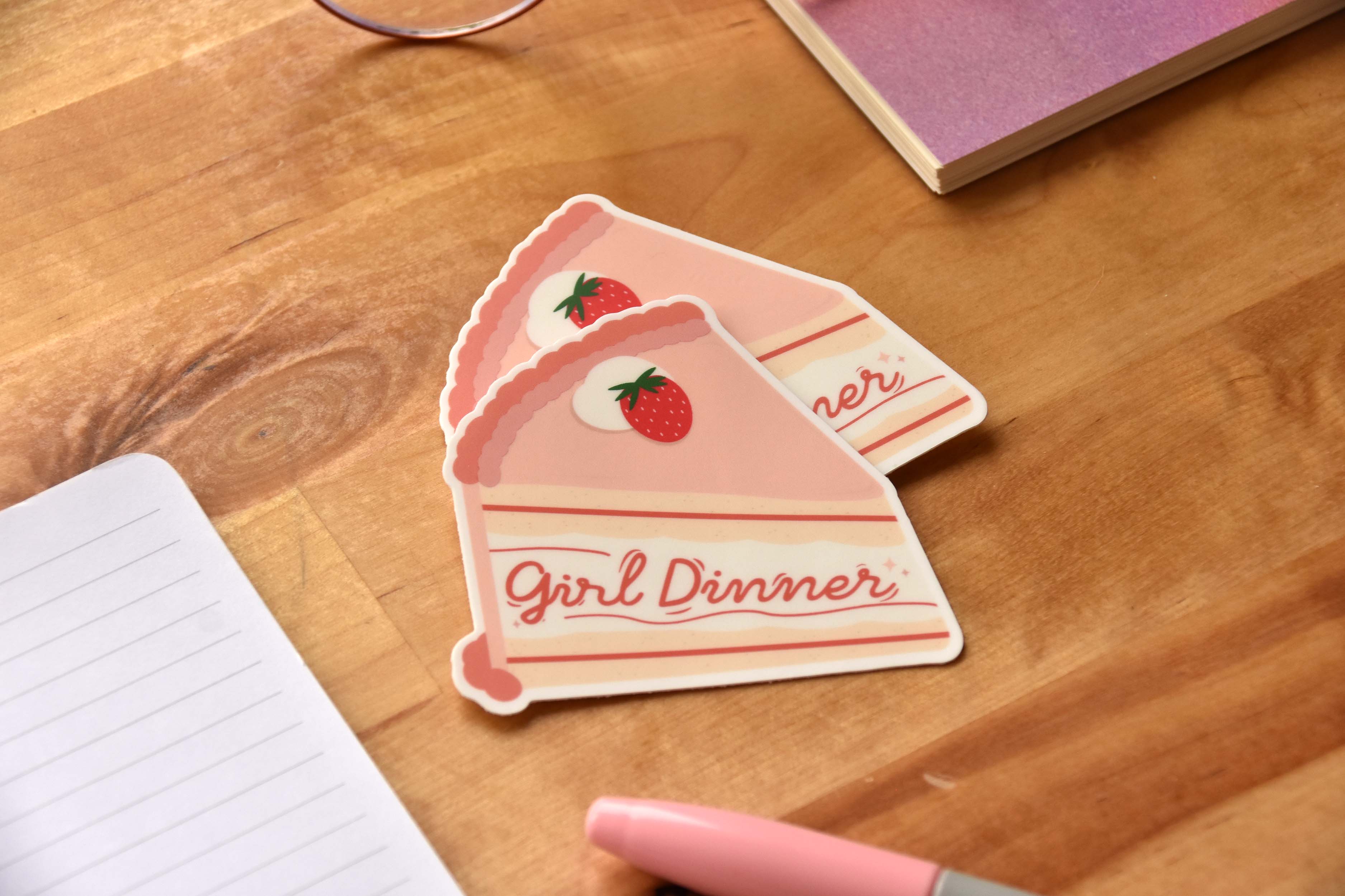 The Franki Hanke - Wholesale Sticker - Girl Dinner Cake Slice Sticker7