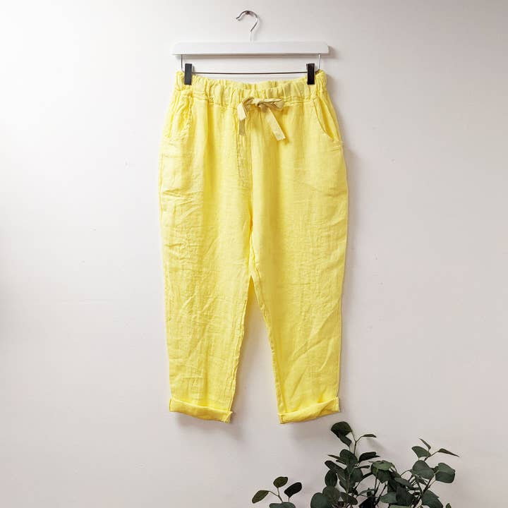 Tempest Designs – wholesale Pants – Women's – Classic linen trousers with front and back pockets