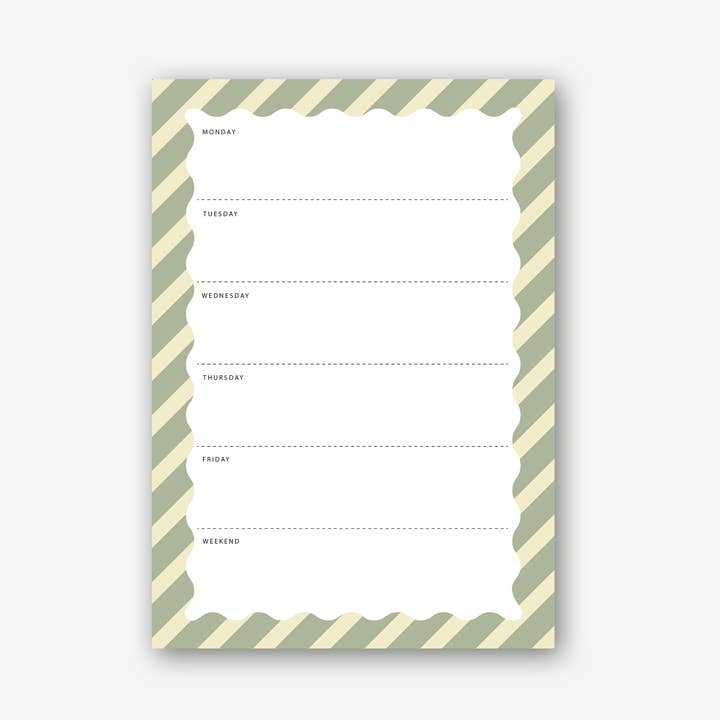 Notepad A5 Weekly Planner, Menu Planner, and Family Planner for wholesale by Emadam - Art & Design