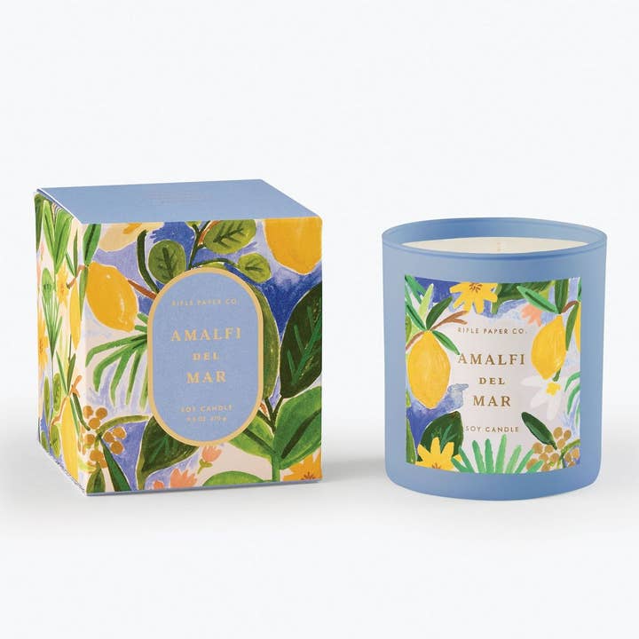 Rifle Paper Co. - Wholesale Jar/Filled Candle - Amalfi del Mar Candle