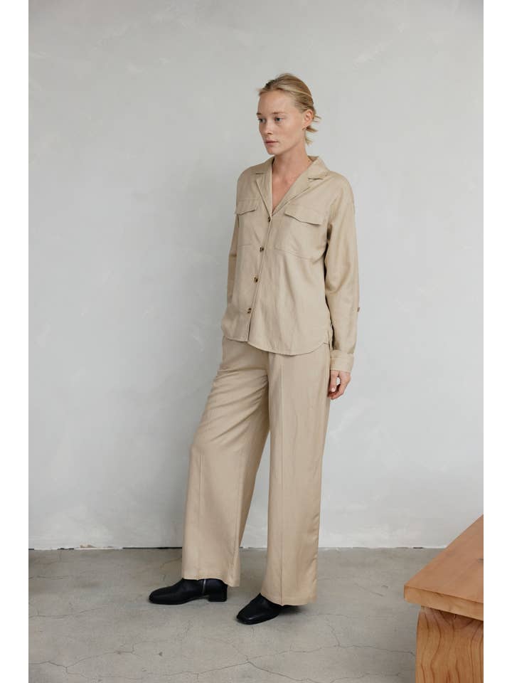 MOD REF - Wholesale Button Down Shirt - Women's - The Luciana Top | Relaxed Linen Button-Down Top10