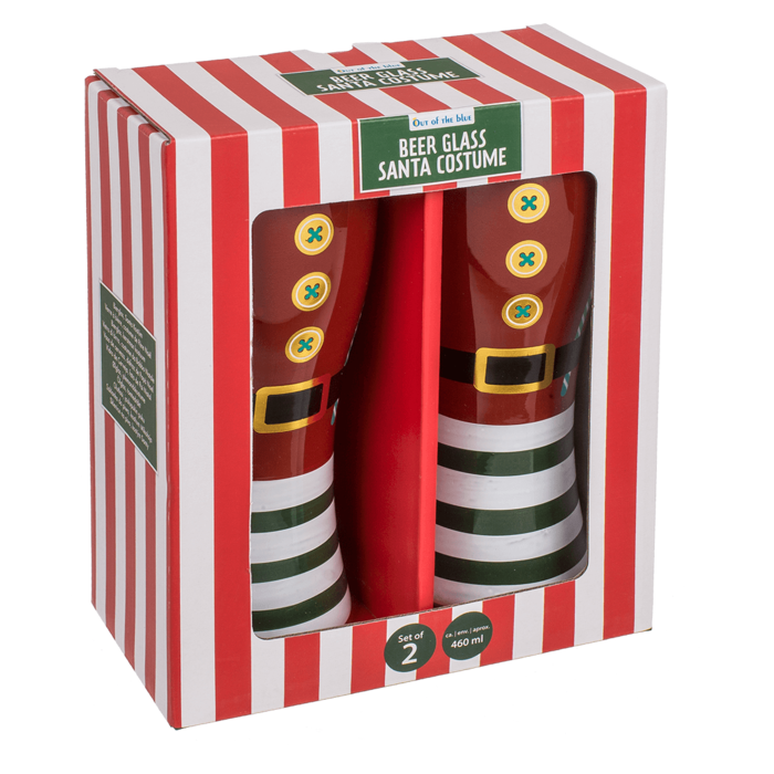 Out of the blue KG - Wholesale Beer Glass/Mug - Beer glass, Santa Costume, for ca. 460 ml,2