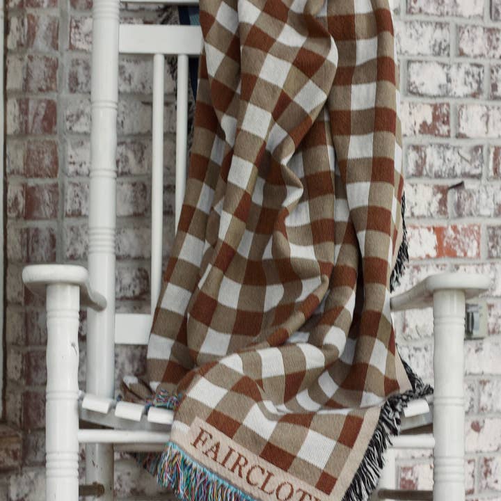 Faircloth - Wholesale Throw Blanket - Fall Gingham Blanket3