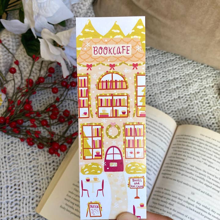 Tales and Pages Shop - Wholesale Bookmark - Christmas Bookcafe Bookmark5