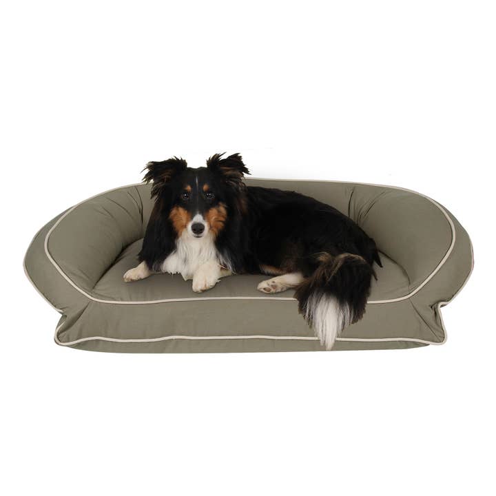 Carolina Pet Company - Wholesale Pet Bed - Dog - Canvas Bolster Dog Bed w/ Recycled Hi-Loft Poly Pillow Fill