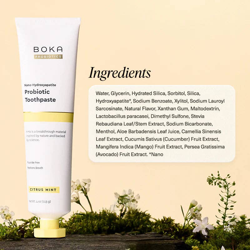 Boka - Wholesale Toothpaste - Citrus Mint Probiotic n-Ha Toothpaste2