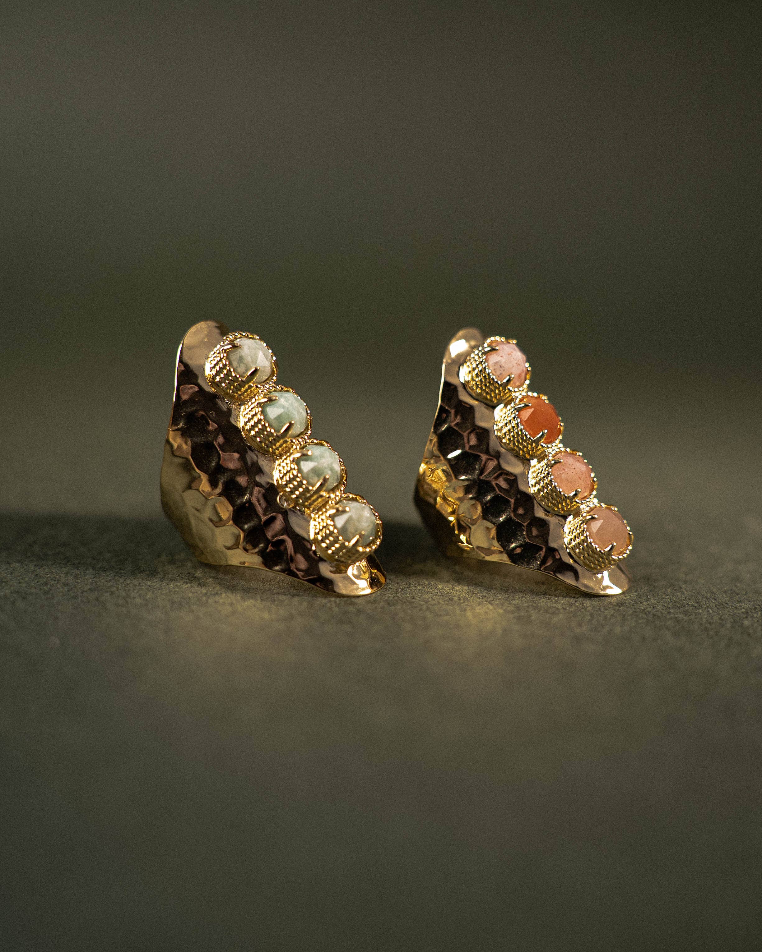 PHOEBE´S - Wholesale Cocktail/Statement Ring - Chunky Ring with Real Stones | 18k Gold Plated1