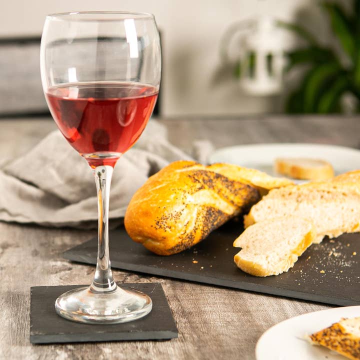 Rinkit Ltd - Vente Sous-verre - Sous-verre carré Argon Tableware Linea en ardoise - 10 cm1