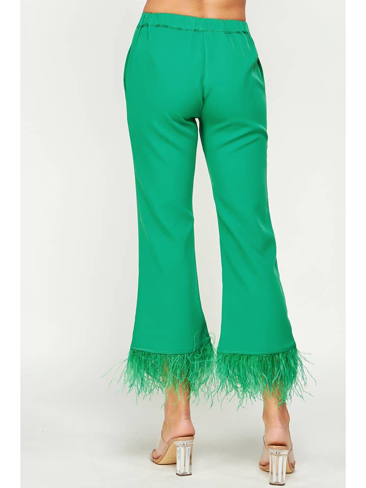 Strut & Bolt - Wholesale Pants – Women's - Feather Trim Flare Pants7