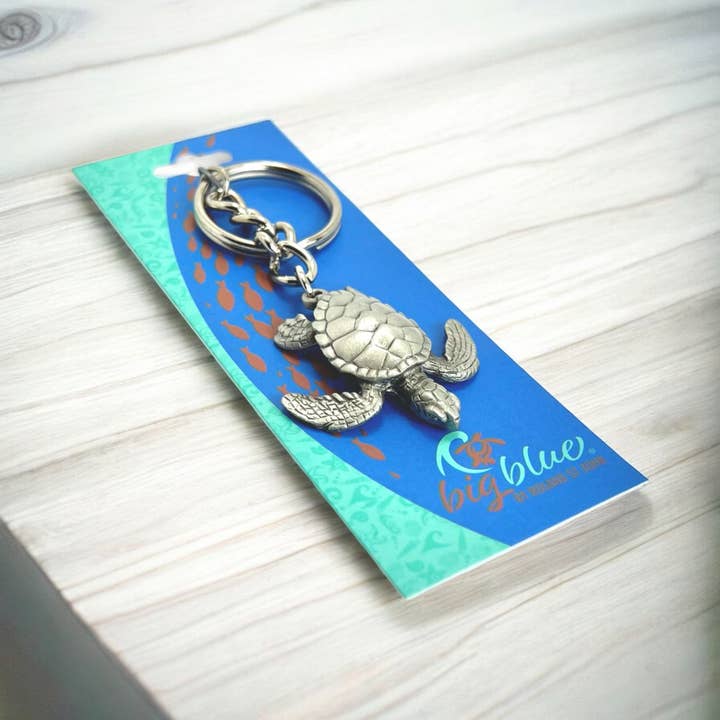 Big Blue by Roland St John – wholesale Keychain – Unisex – Sea Turtle Keychain, Turtle Key Ring, Gifts for Ocean Lovers7