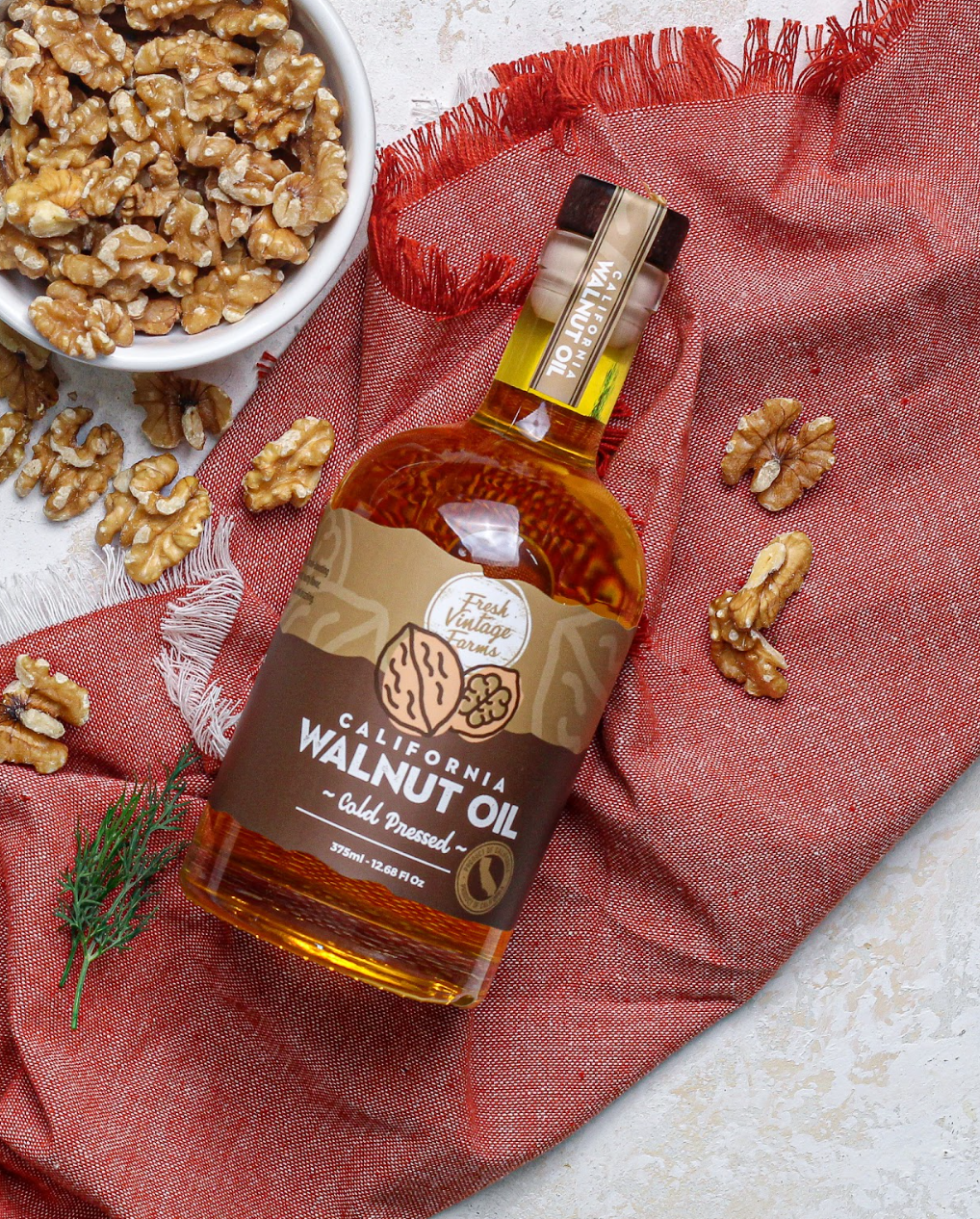 Fresh Vintage Farms - Wholesale Cooking Oil - Walnut Oil - Virgin (Cold Pressed)2
