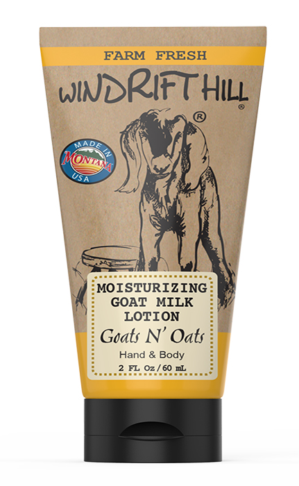Windrift Hill Goat Milk Skincare – wholesale Hand & body lotion – Goats N' Oats | Goat Milk Lotion - 2oz Tube | 6pack7