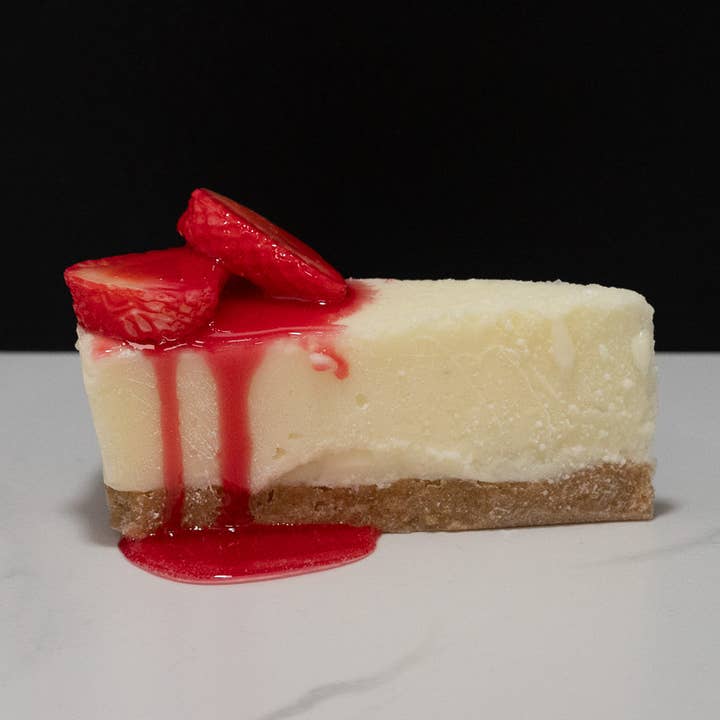 Fake Strawberry Cheesecake Slice for wholesale by Just Dough It! Fake Foods