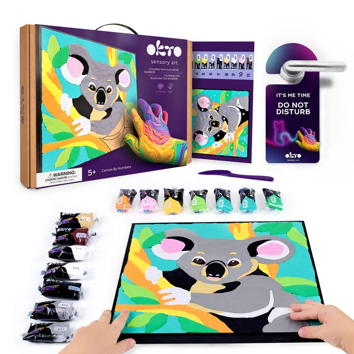 OKTO Clay par Numéros — Koala — (~11,4×11,4 po) — Âges 5+ pour la vente par Fainotoys