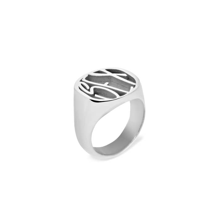 Steph Metal – wholesale Cocktail/statement ring – 'Sex' Pinky Ring (Silver)
