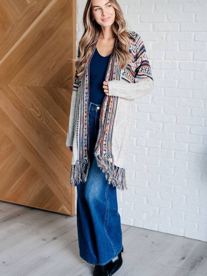 Oh So Lucky Vest met franjes voor wholesale door Bella Nova Style Co