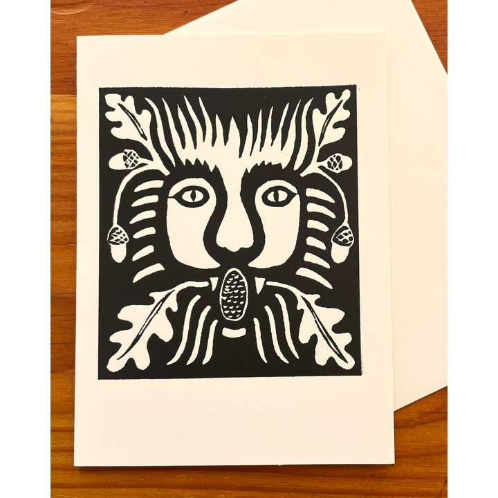 Merrymeeting Press - Wholesale Everyday Greeting Card - Green Lion card