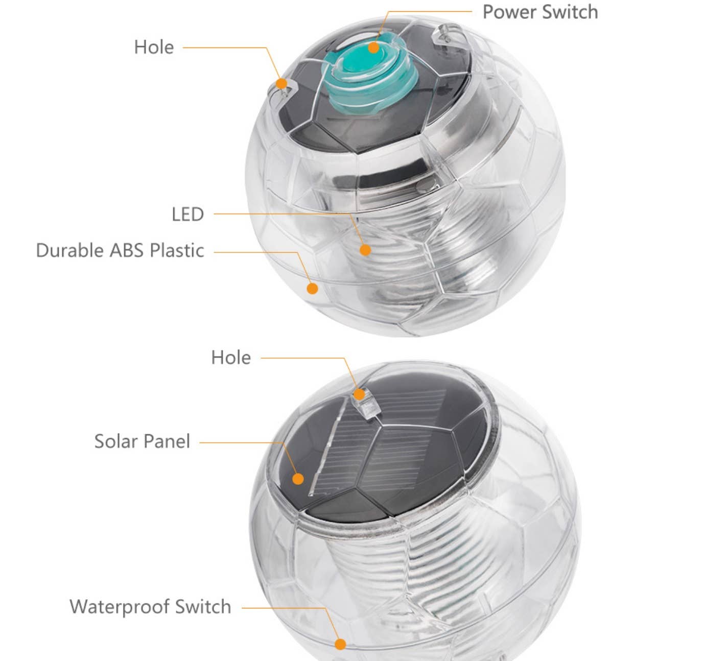 Imhof & Stevens BV - Wholesale String Lights - SOLAR FLOATING BALL W/LIGHT D10 CM1