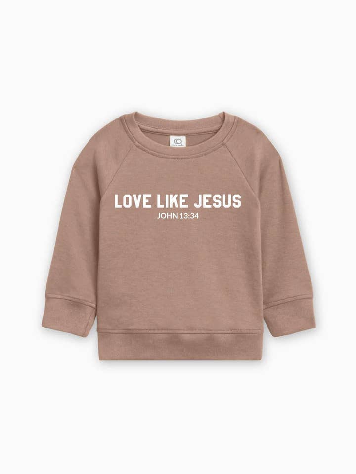 Verita Culture - Wholesale Sweatshirt - Kids - Love Like Jesus Christian Organic Cotton Toddler Kids Pullover