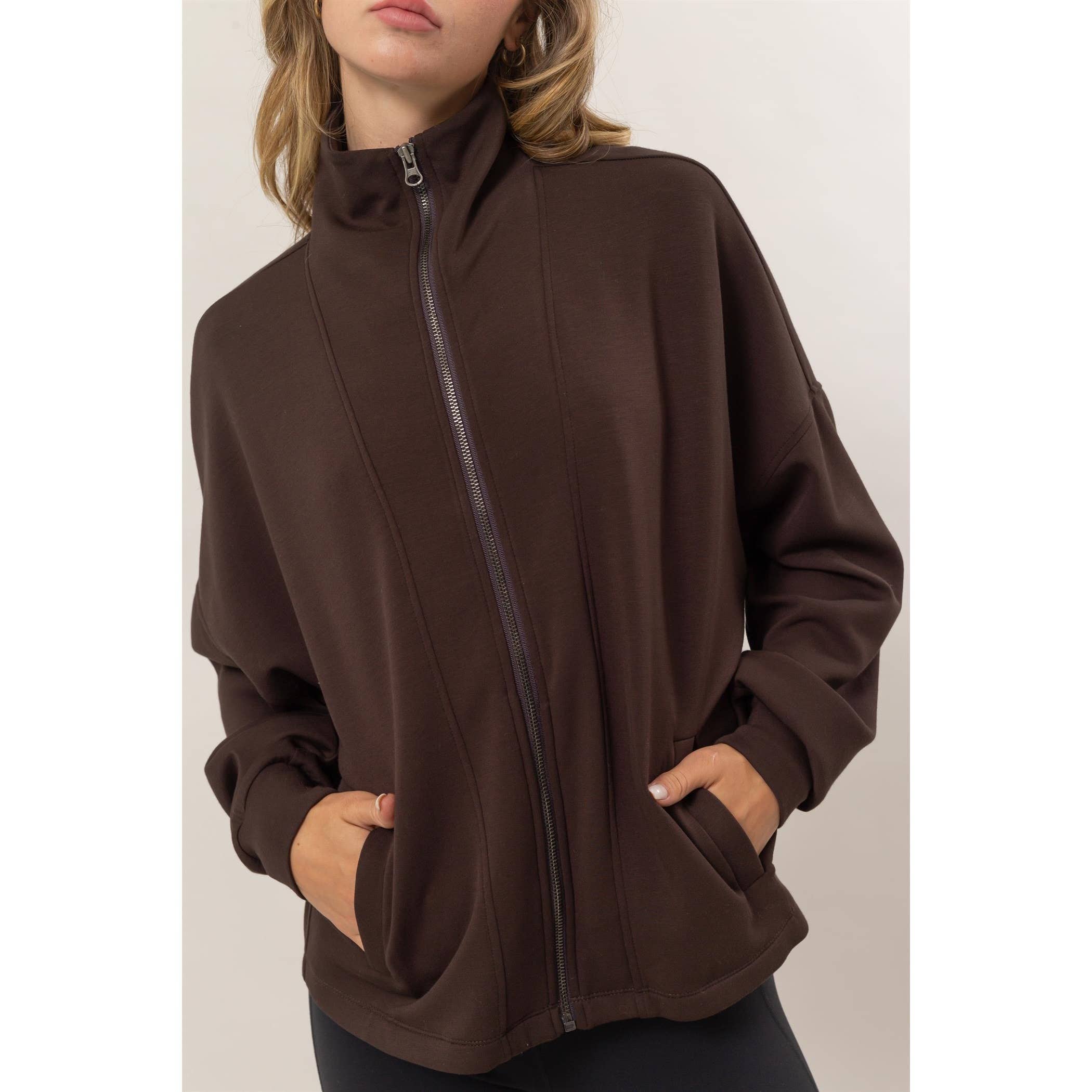 Double Zero - Wholesale Jacket - Women's - High Neck Zip-Up Jacket21