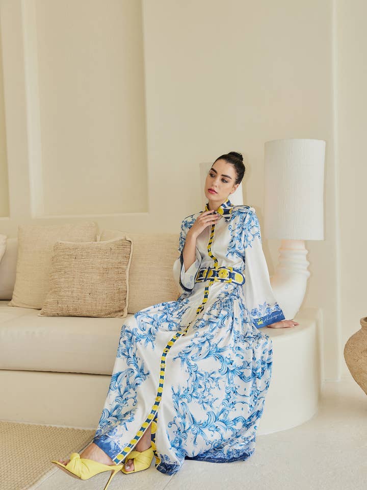 MACKENZIEMODE - Wholesale Dress - Women's - The Lemonade Silk Maxi