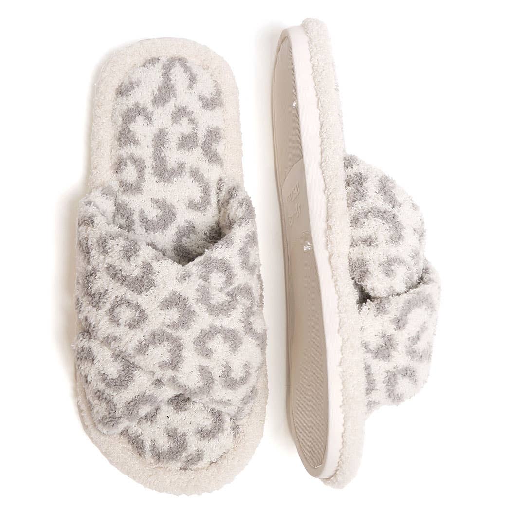 Fashion City - Wholesale Slippers - Women's - Luxury Soft Crossover Leopard Pattern Slipper3