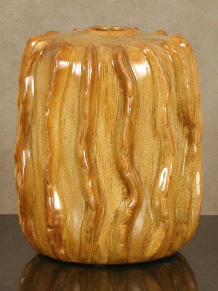 Mustard Cactus Vase for wholesale by Accessories by Sherwood