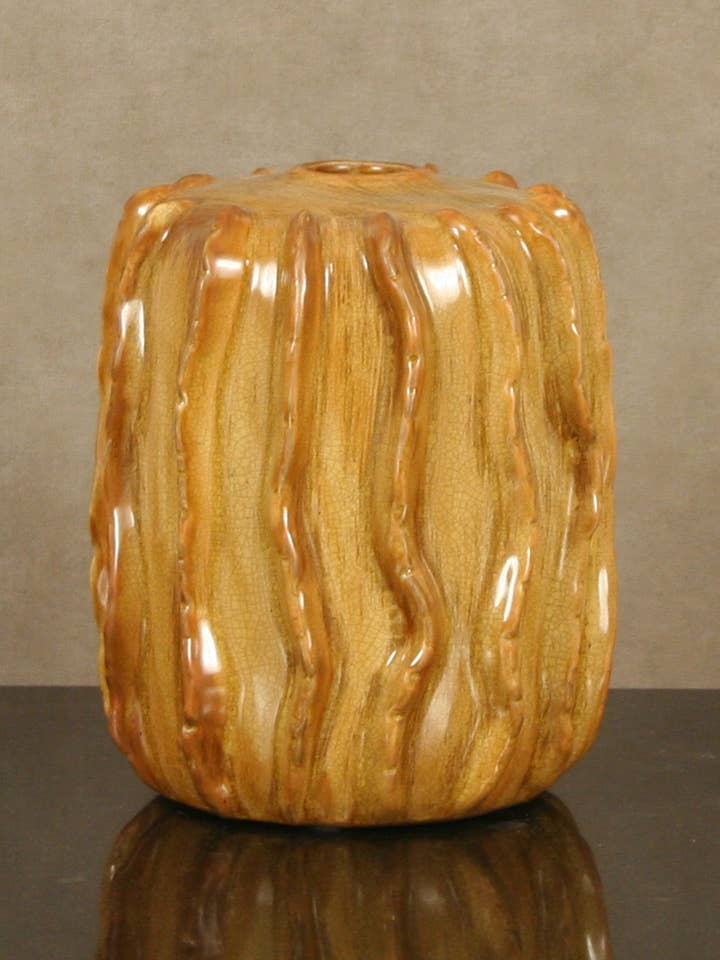 Mustard Cactus Vase for wholesale by Accessories by Sherwood