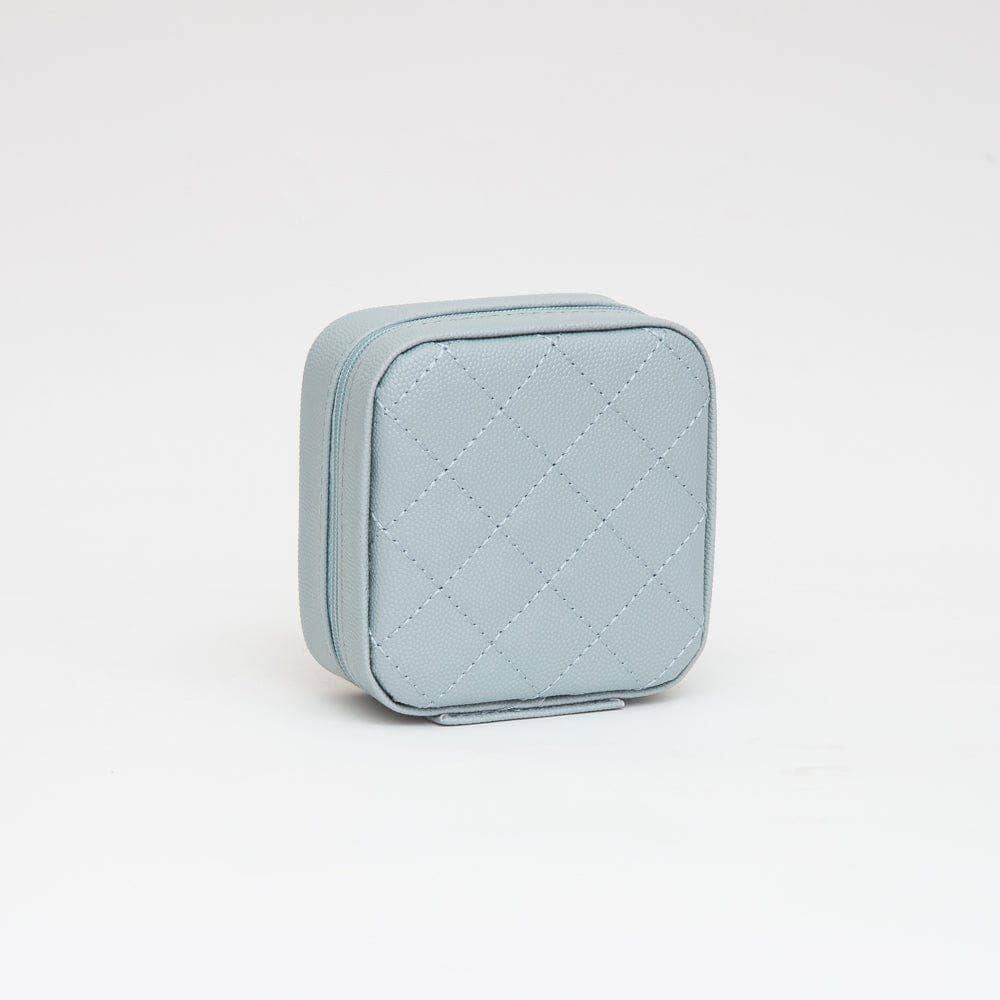 MiMi Wholesale - Wholesale Jewelry Box/Organizer - TG10707 Quilted Zip Around Square Jewelry Box3