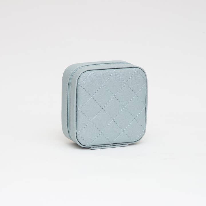 MiMi Wholesale - Wholesale Jewelry Box/Organizer - TG10707 Quilted Zip Around Square Jewelry Box3