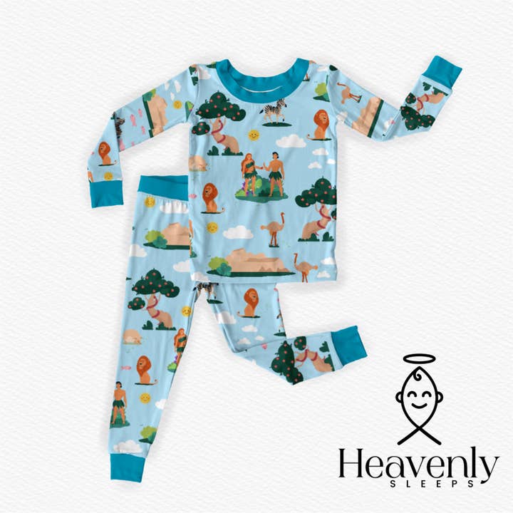 Garden of Eden Two-Piece Pajamas for wholesale by Knitted & Known LLC