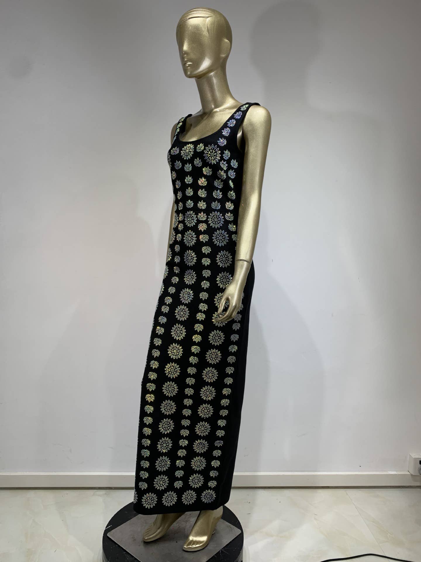 Black SY004 Chic Rhinestone Bandage Gown - Party Elegance for wholesale on Faire7