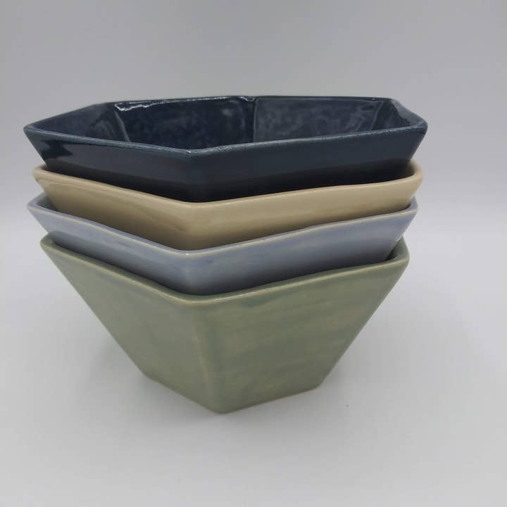 From Donna's Hands - Wholesale Bowl - Hexagon Bowls - ceramic