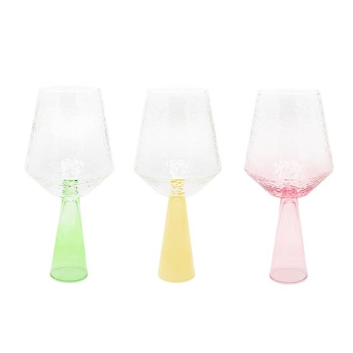 Brut Homeware – Großhandel Weingläser – Weinglas Claude, klar/topas opak, 2er-Set