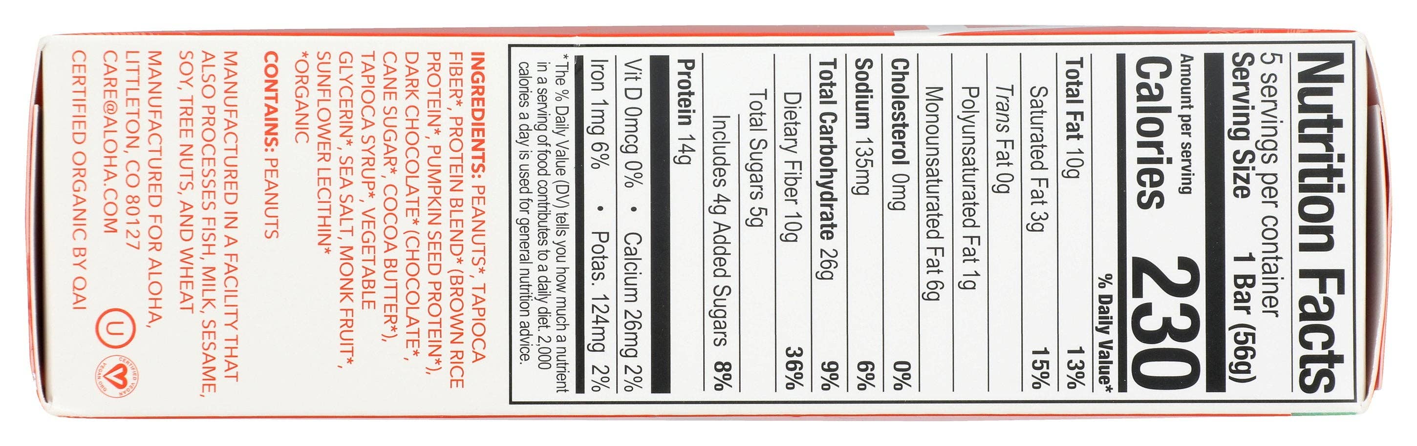 Everyday Supply Co - Wholesale Chocolate Bar - ALOHA BAR PEANUT BUTTER CUP - Case of 62