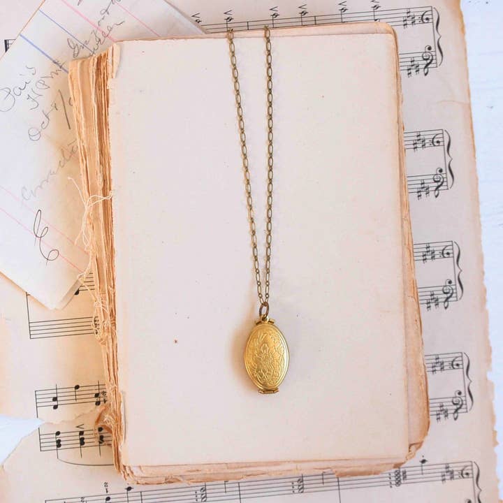 Red Truck Designs - Wholesale Locket Necklace - Gold Family Locket Necklace Folding Locket 24 inches7