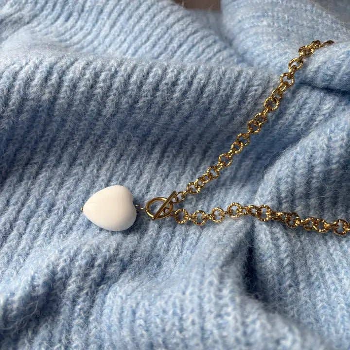 OE! - Wholesale Pendant/Charm Necklace - White Love - collana a catena3