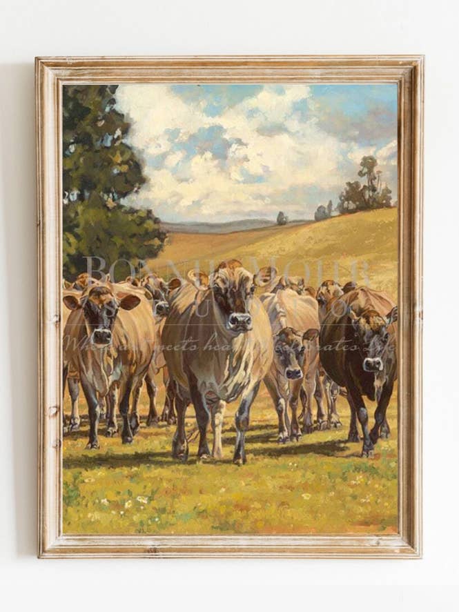 Creation of the Cow - Jersey for wholesale by Bonnie Mohr Studio