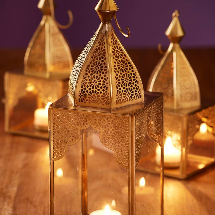 Namaste - Wholesale Lantern - Minaret Glass Lantern Large0