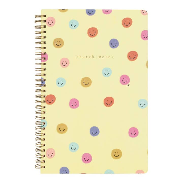 Church Notes Co. - Wholesale Notebook - Smiley by Callie Danielle Bible Study Notebook