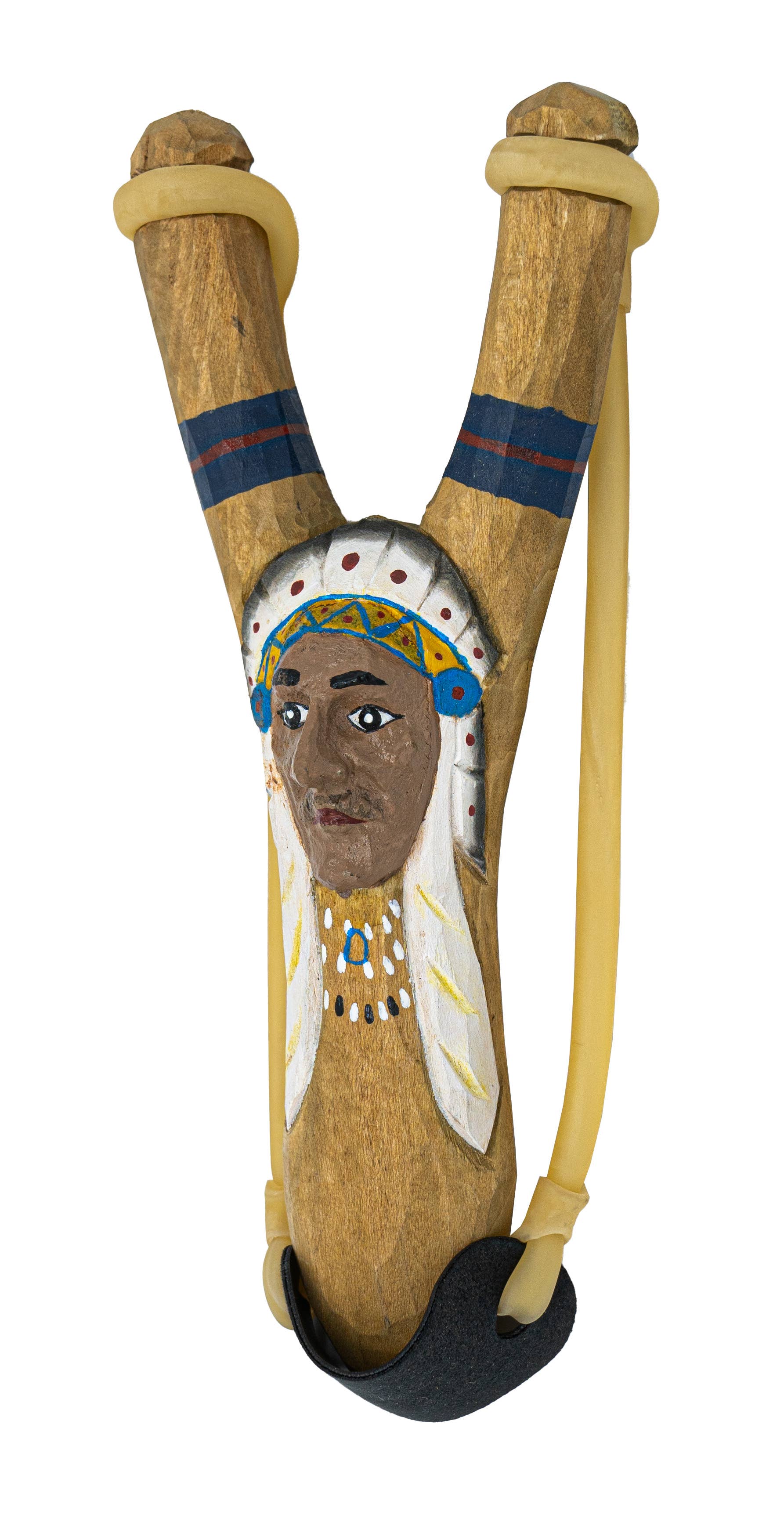 Pawnee Bill’s - Vendita all'ingrosso Fionda - Bambini - Fionde in legno con teste di animali in resina24