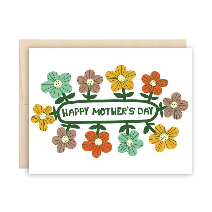 Mom Cute Mother's Day Flowers Garden Greeting Card for wholesale by The Beautiful Project