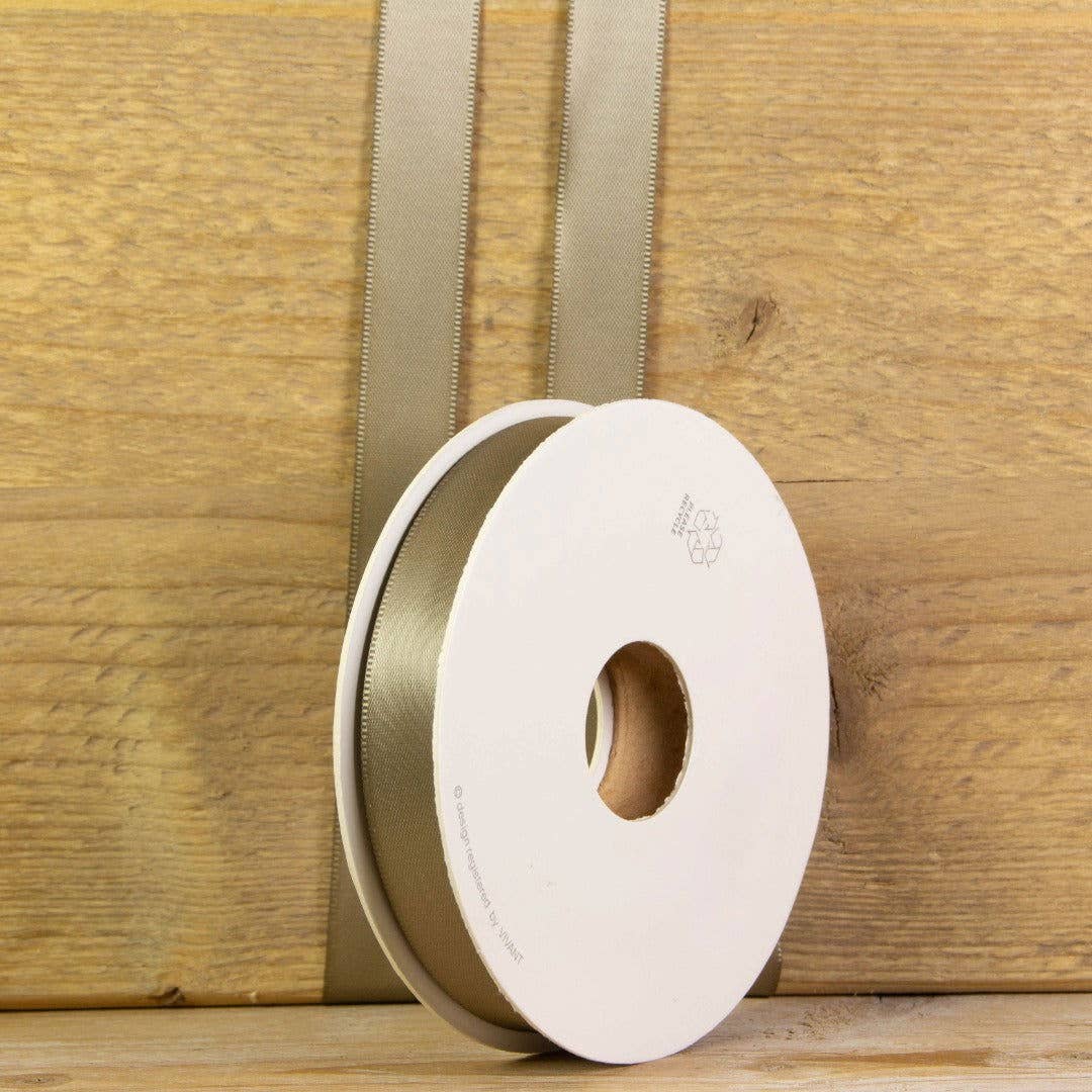 kadopapier.net - Wholesale Ribbon - Gift Wrapping - Taupe Satin Ribbon0