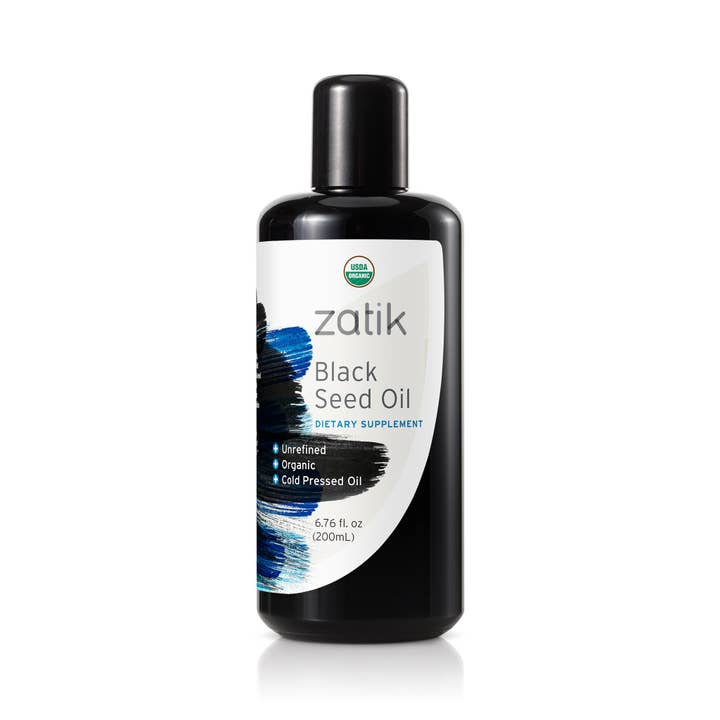 Zatik Naturals - Wholesale Oral Supplement/Vitamin - Black Seed Oil, Unrefined Organic Cold Pressed Oil, 200 mL
