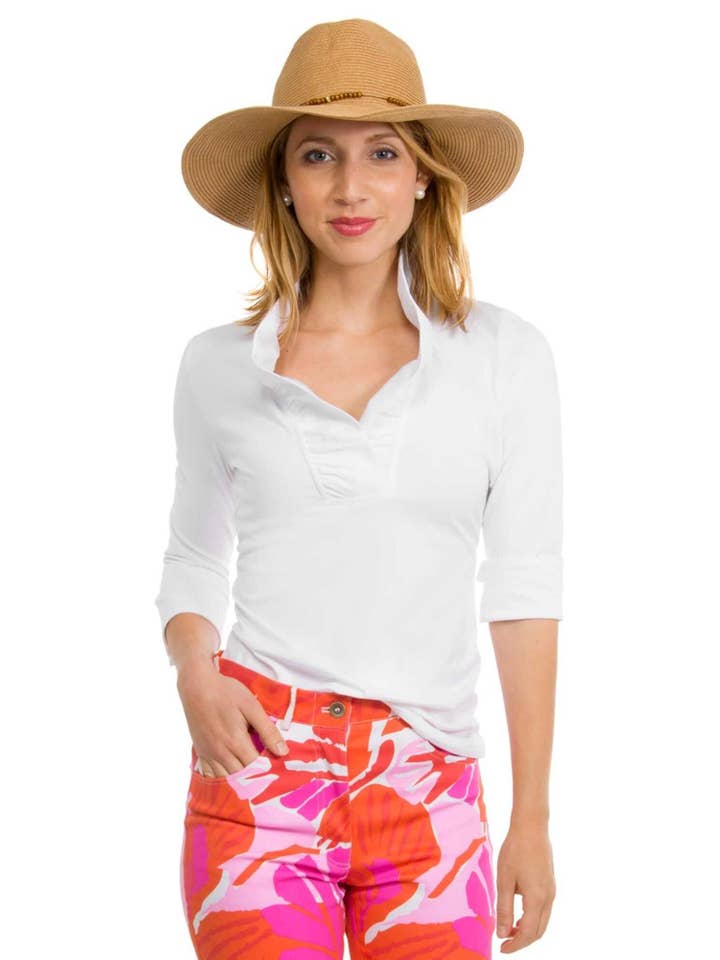 Gretchen Scott LLC - Vente Chemisier – femme - Haut Ruffneck Jersey - Uni38