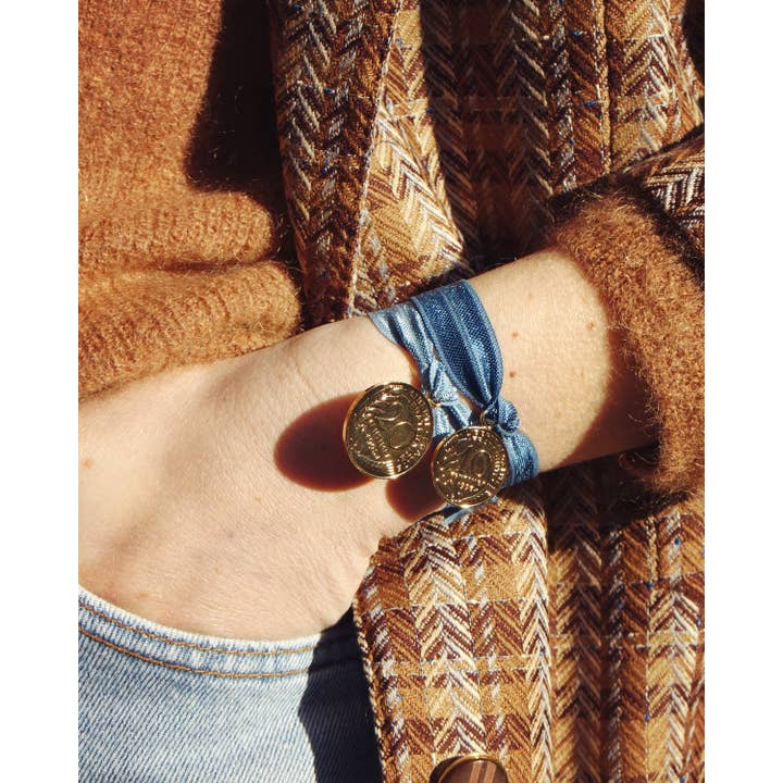 Azure Blue Elasticated for wholesale by Maison Amour