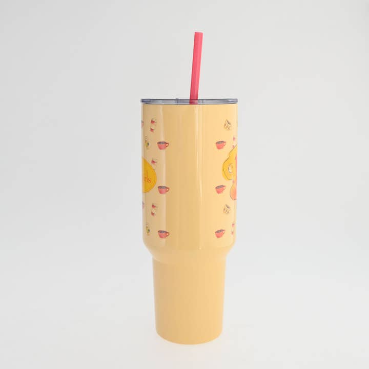 Silver Buffalo - Wholesale Insulated Mug/Tumbler - Gilmore Girls Watercolor Luke's Pattern 40oz SS Tumbler2