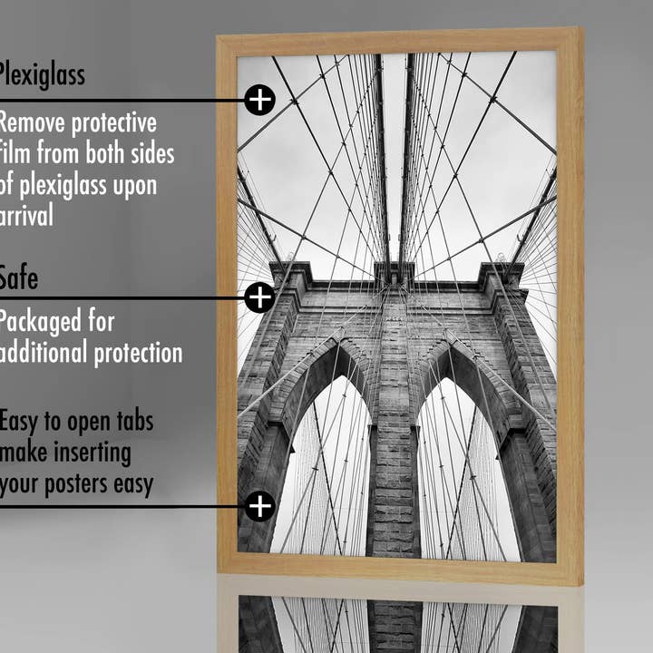 Americanflat - Wholesale Picture Frame - Americanflat Poster Frame with Wide Molding202